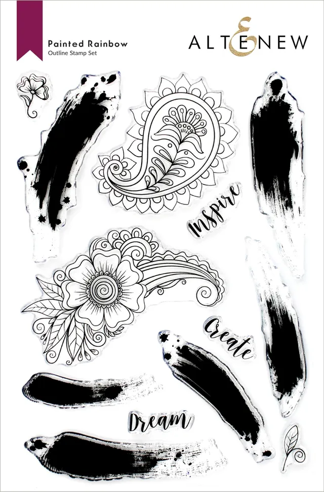 altenew-stamps-painted-rainbow-stempelset-6x8-zoll-henna image 1