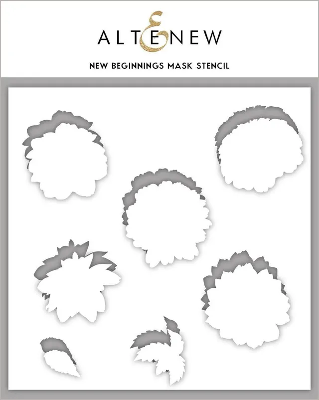 altenew-new-beginnings-mask-stencil-schablone-6x6-blumen image 1