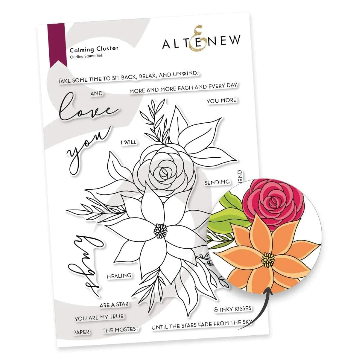 altenew-calming-cluster-stempelset-floral-6x8-zoll image 1