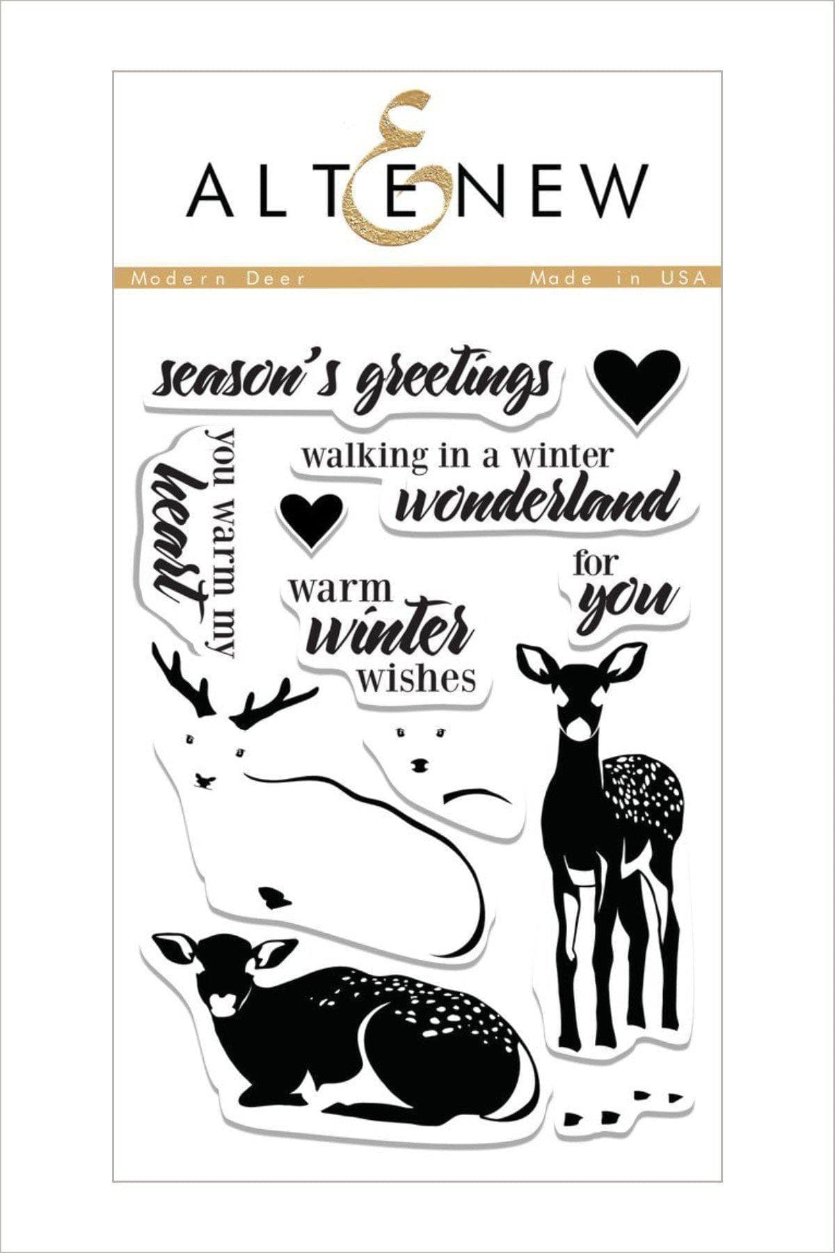 altenew-modern-deer-stempel-stanzen-bundle-winter image 4