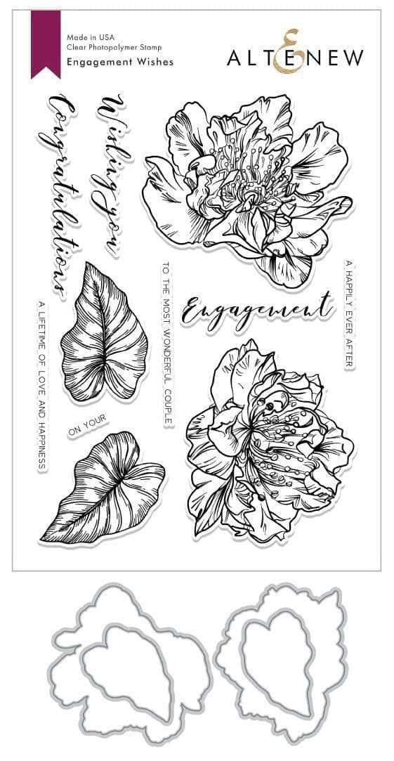 altenew-engagement-wishes-stempel-stanzen-bundle image 1