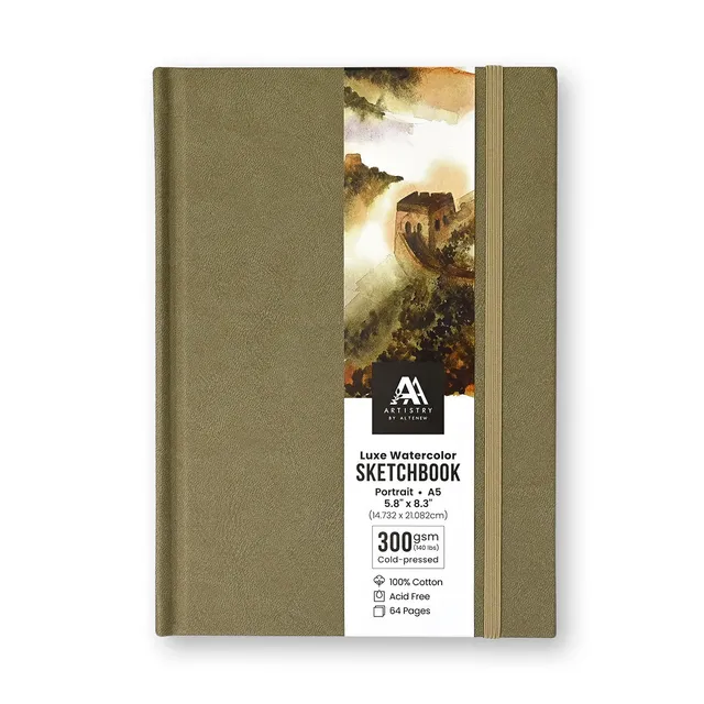 altenew-luxe-watercolor-sketchbook-a5-300g-baumwolle image 1