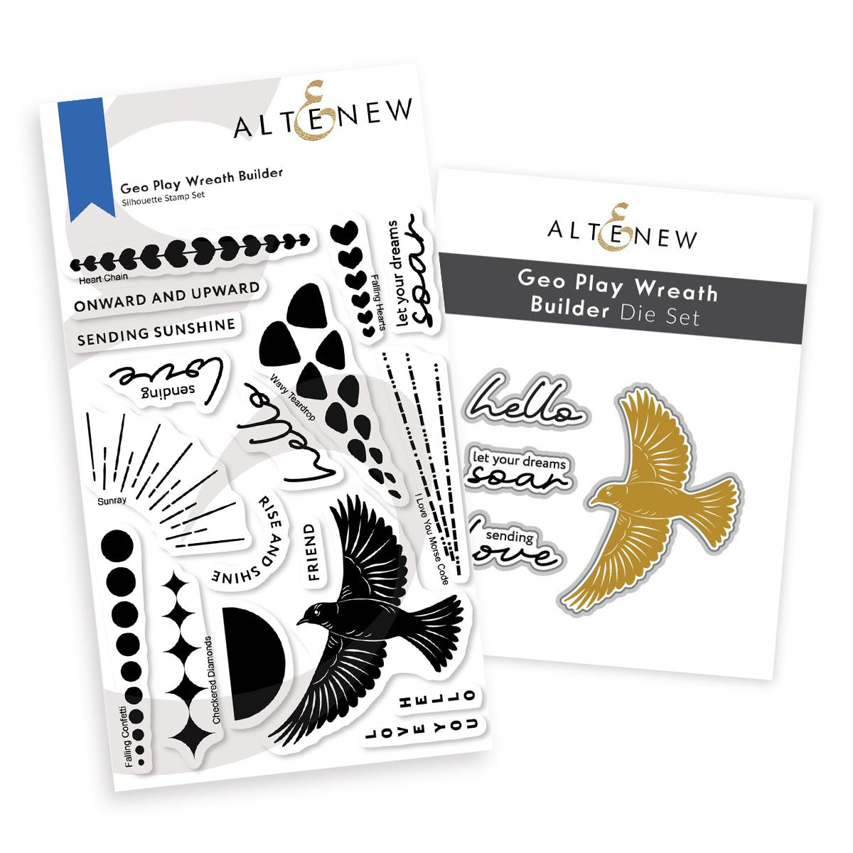 altenew-geo-play-wreath-builder-stempel-komplett-bundle-geometrisch image 1