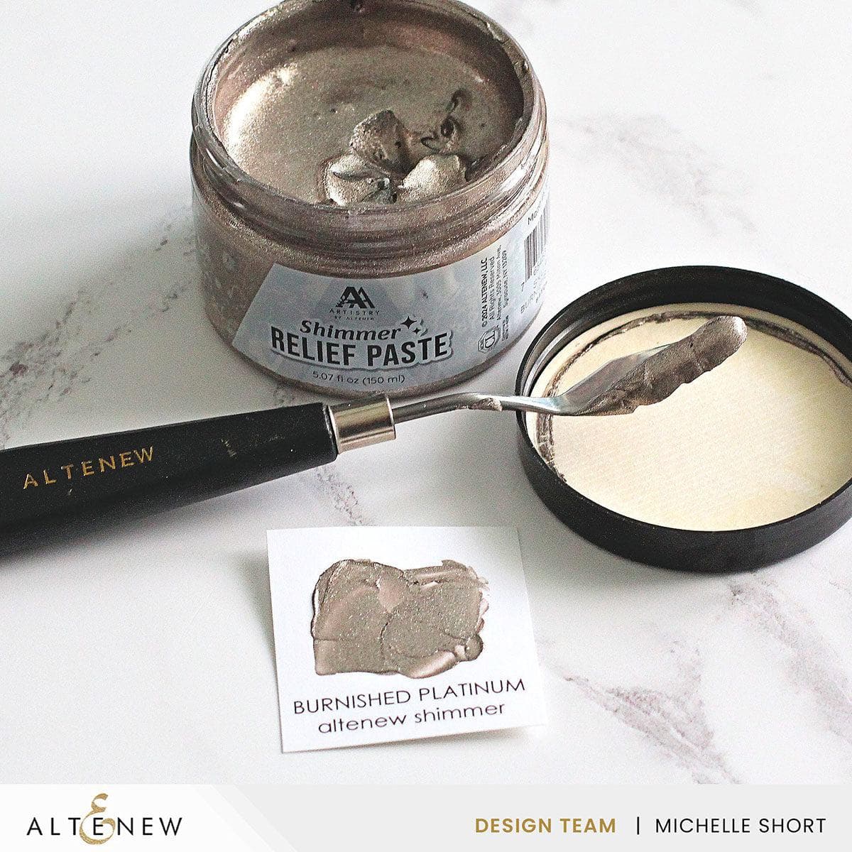 altenew-shimmer-relief-paste-burnished-platinum-150ml image 6