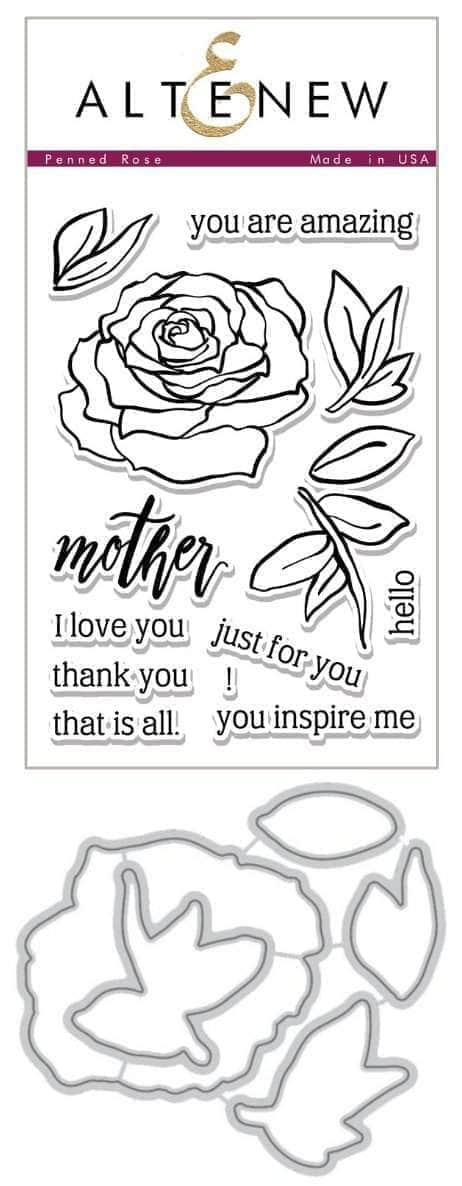 altenew-penned-rose-stempel-stanzen-bundle-rose-13-tlg image 1
