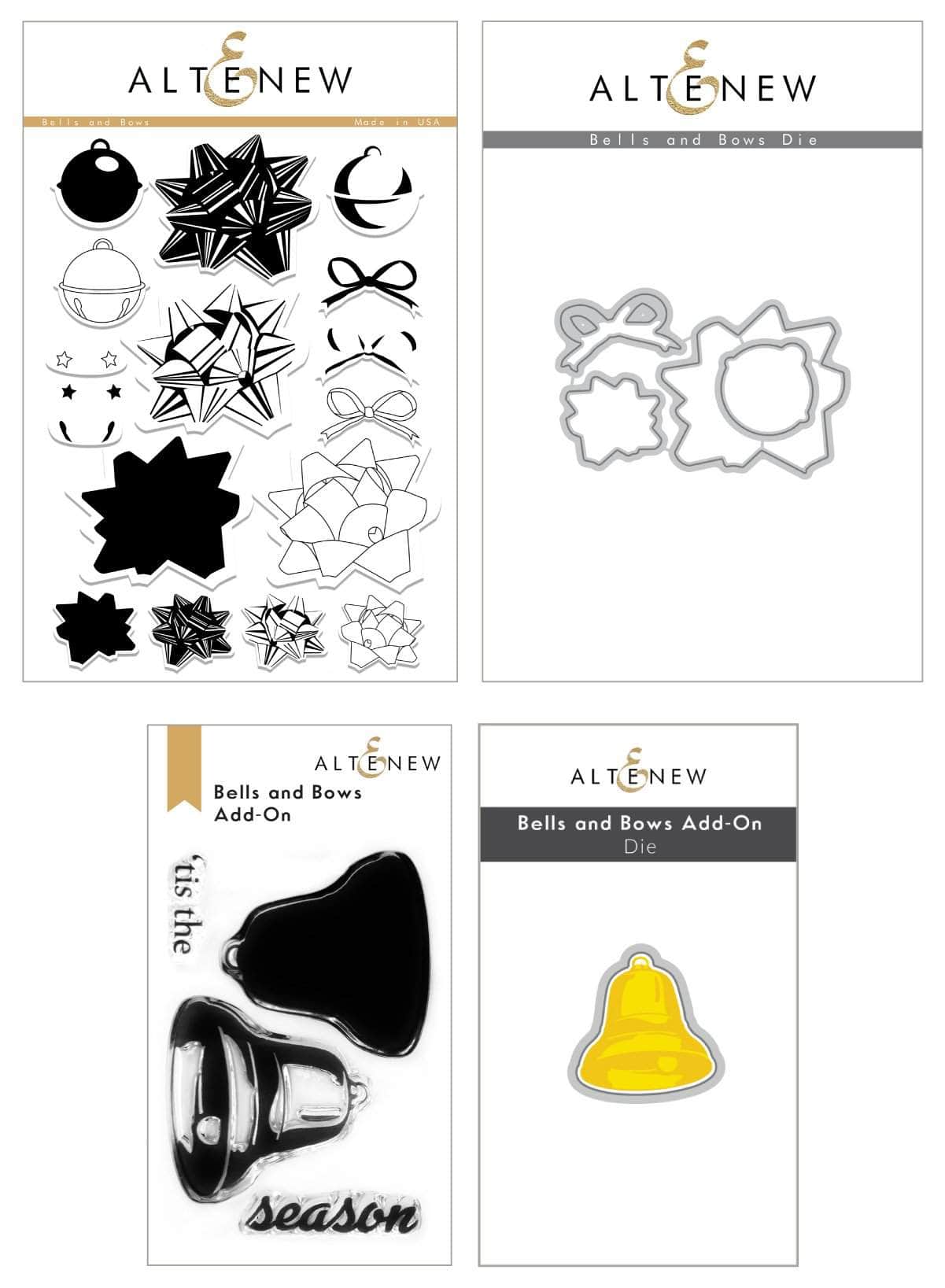 altenew-bells-and-bows-stempel-stanzen-set-weihnachten image 1