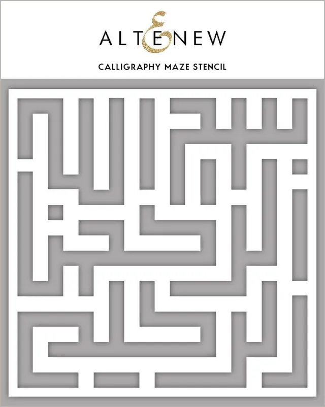 altenew-calligraphy-maze-schablone-hintergrund-15x15 image 1