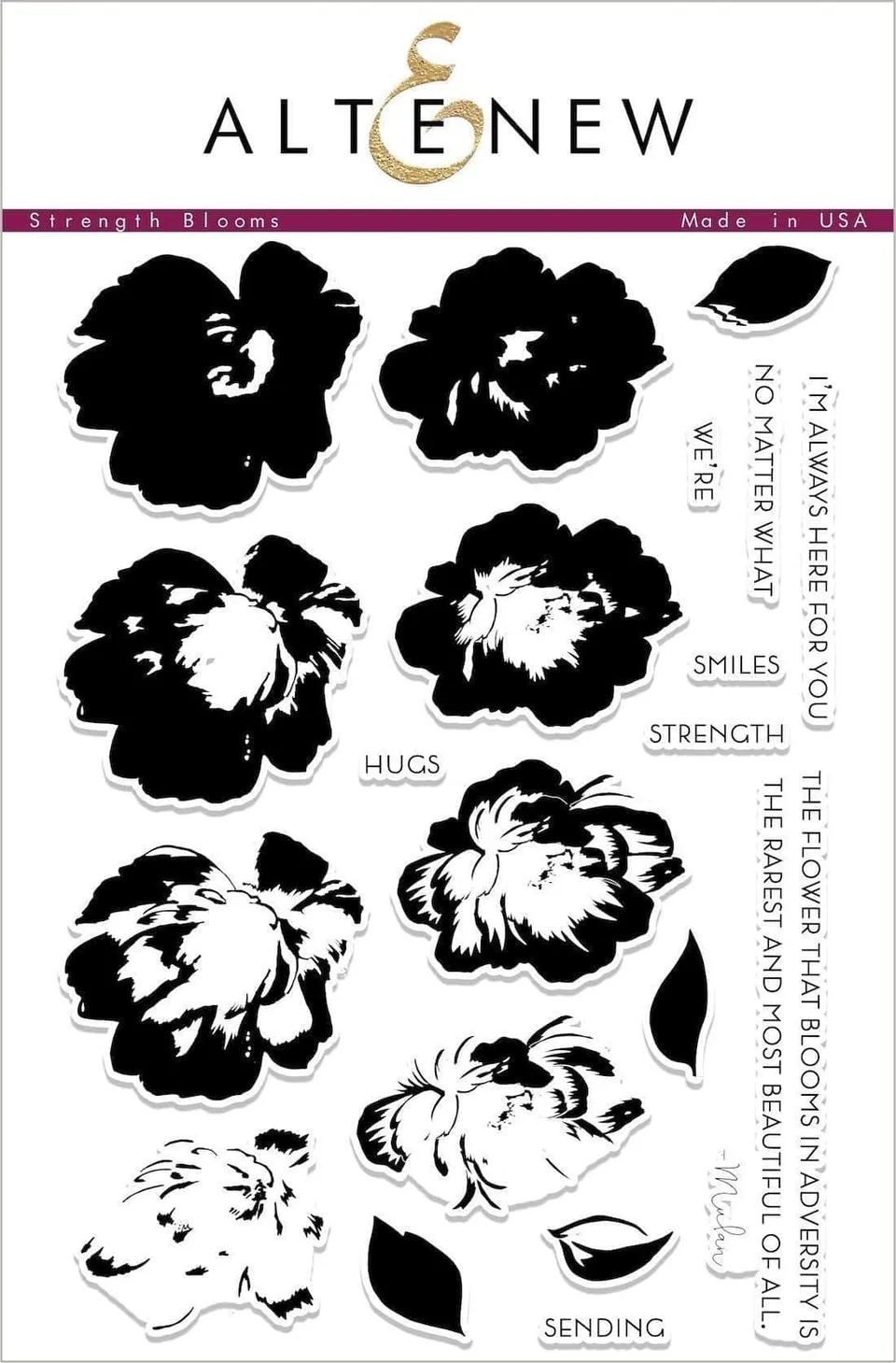 altenew-strength-blooms-stempelset-6x8-blumen-20-teilig image 1