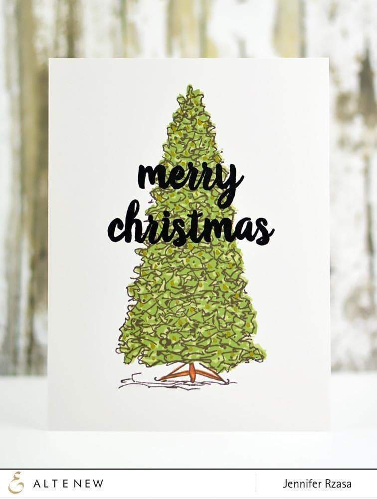 altenew-sketched-evergreen-stempel-stanzen-bundle-weihnachten image 2