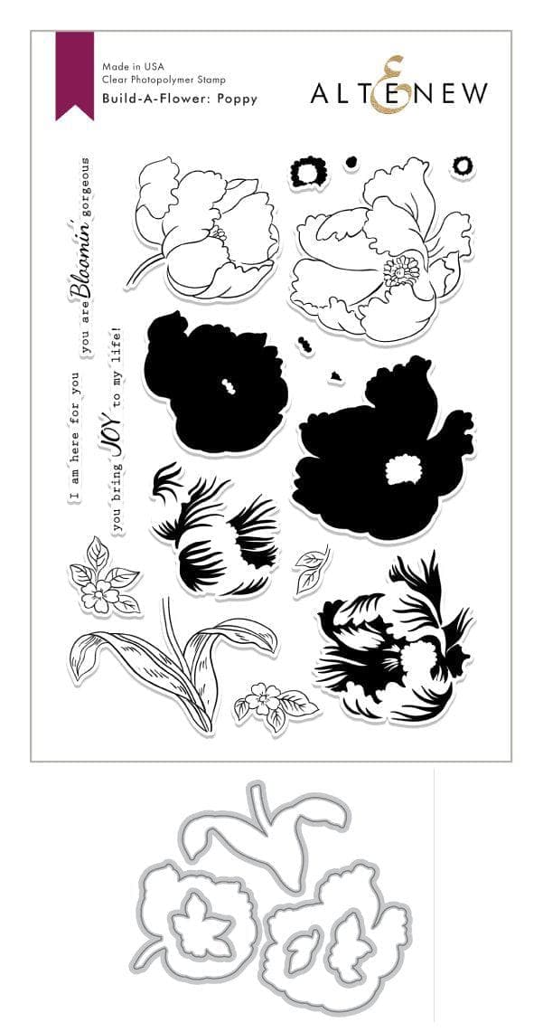 altenew-build-a-flower-poppy-stempel-stanzen-set-mohn image 1