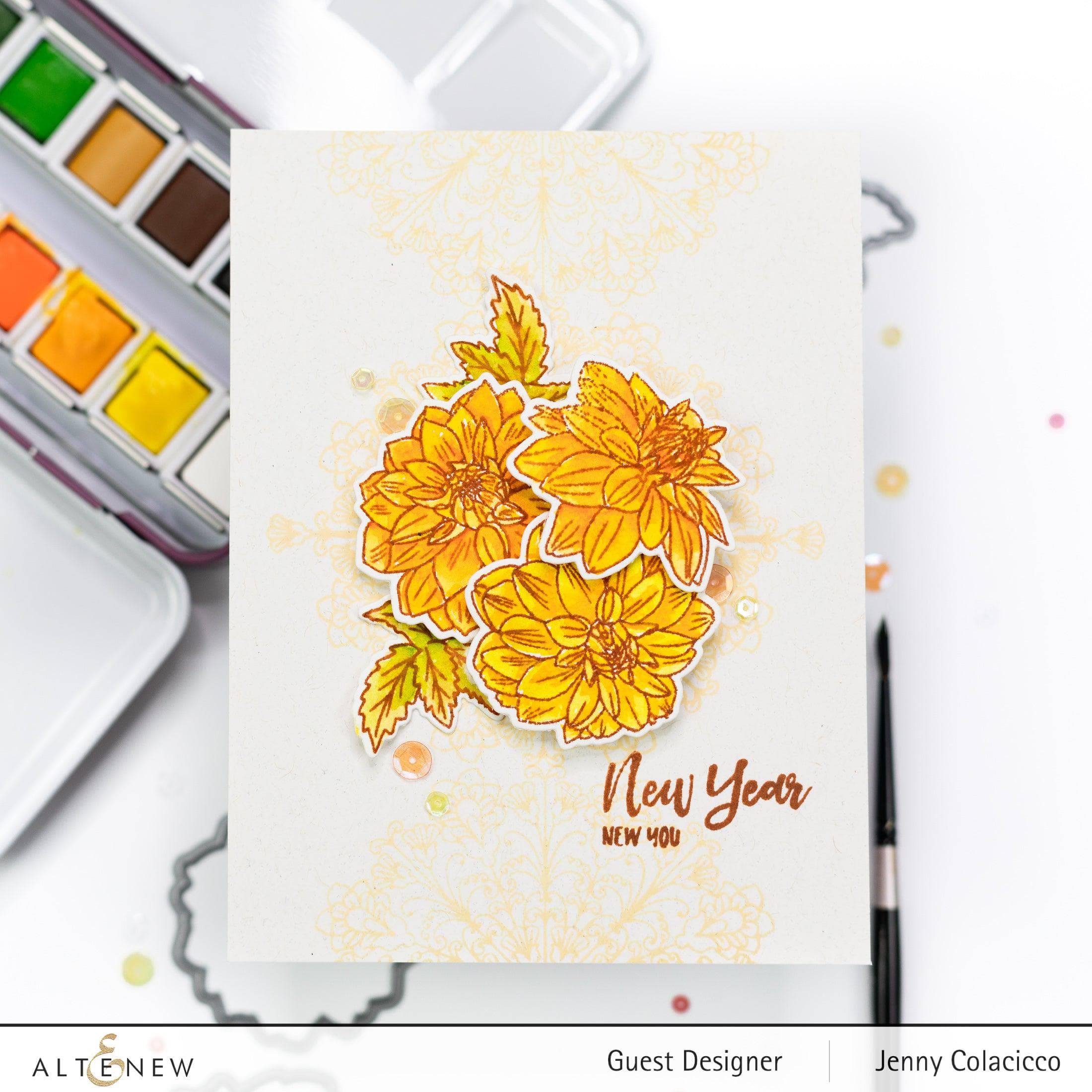 altenew-new-beginnings-schablone-stencil-set-blumen image 8