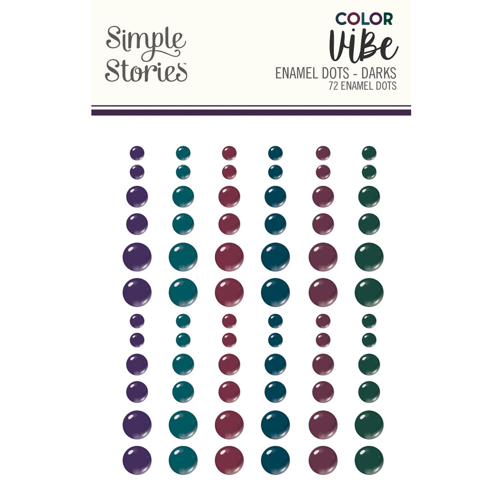 simple-stories-color-vibe-enamel-dots-darks-72-st-ck image 1