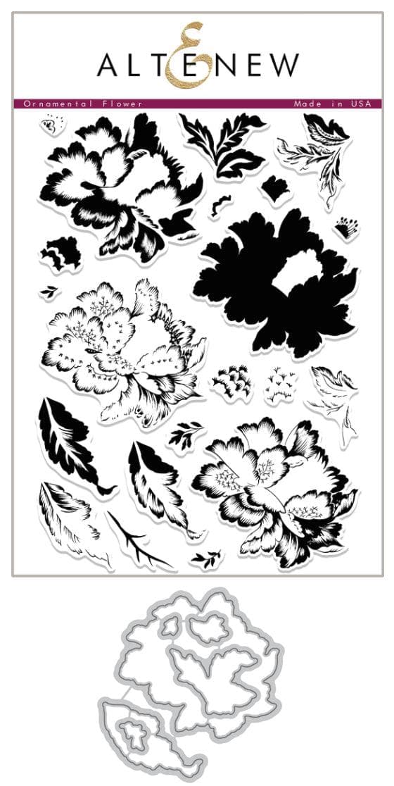 altenew-ornamental-flower-stempelset-stanzen-komplettbundle-floral image 1