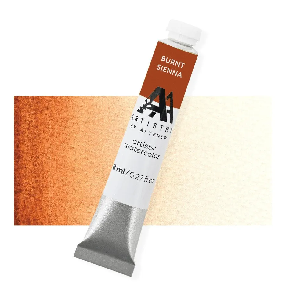 altenew-artists-watercolor-tube-aquarellfarbe-burnt-sienna-pr101 image 1