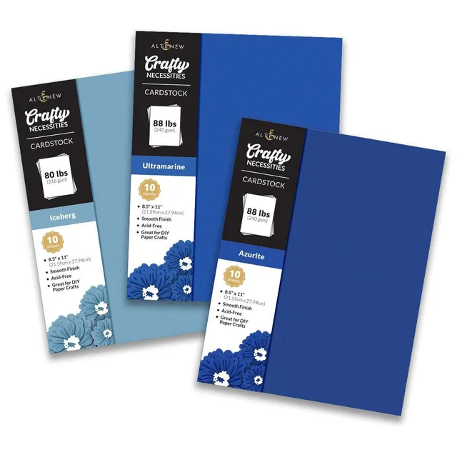 altenew-crafty-necessities-lapis-lazuli-cardstock-blau-30-blatt image 1