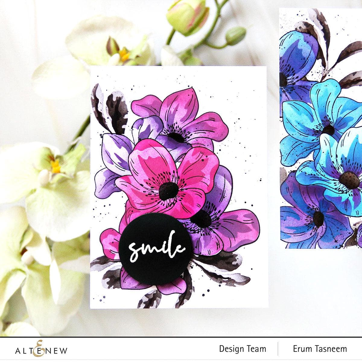 altenew-dynamic-duo-always-smile-add-on-stanzschablonen-blumen image 2