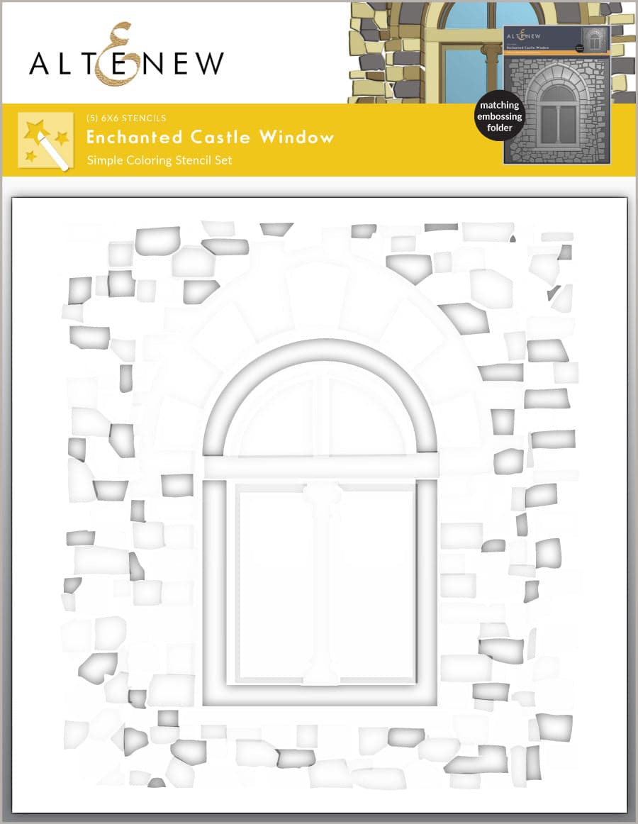 altenew-enchanted-castle-window-schablone-5in1 image 1