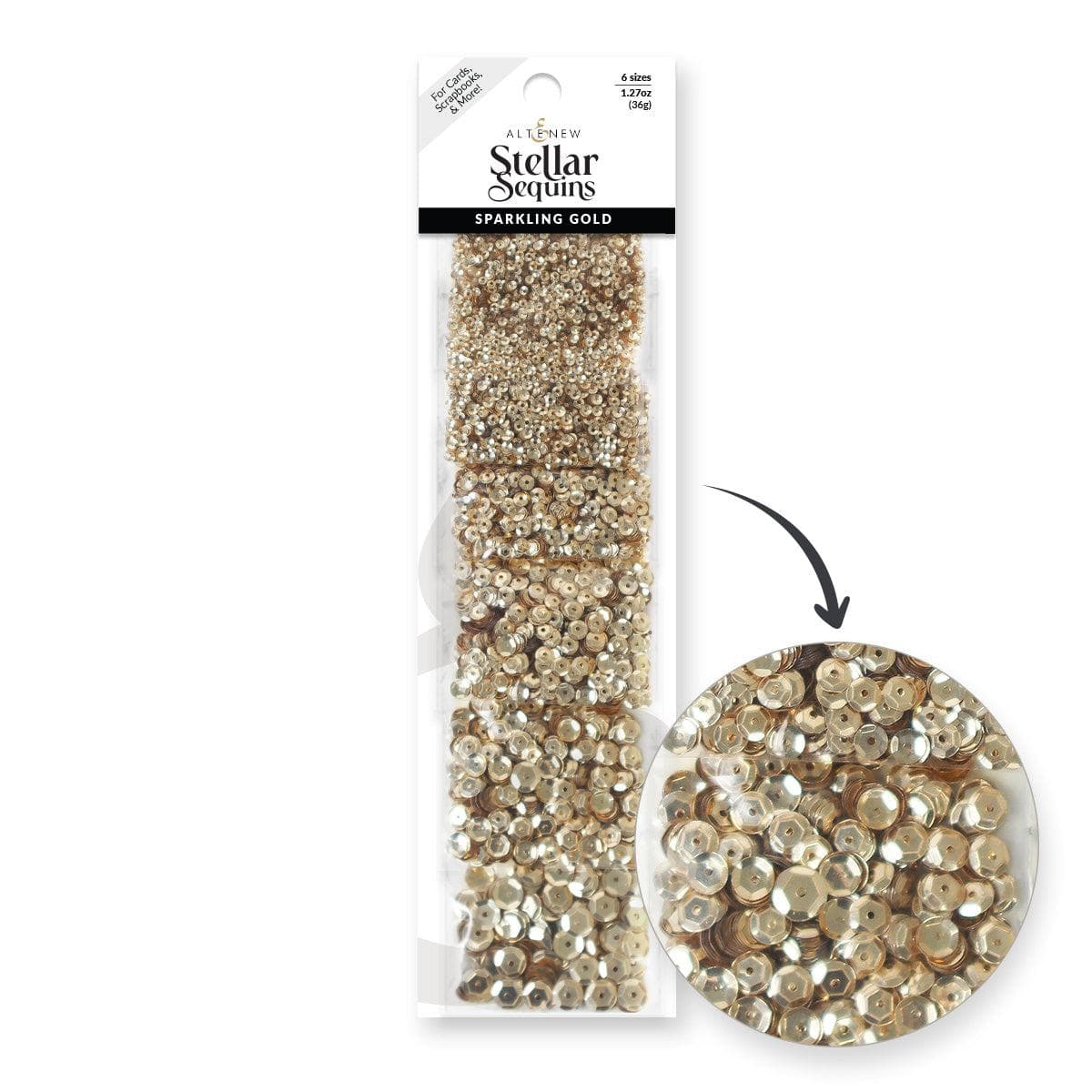 altenew-stellar-sequins-pailletten-sparkling-gold-36g image 1
