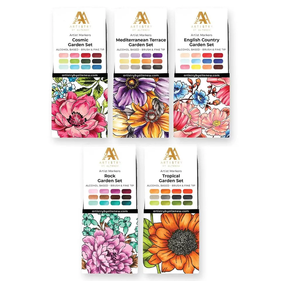 altenew-coloring-essentials-artist-marker-60er-alkoholmarker-set image 1