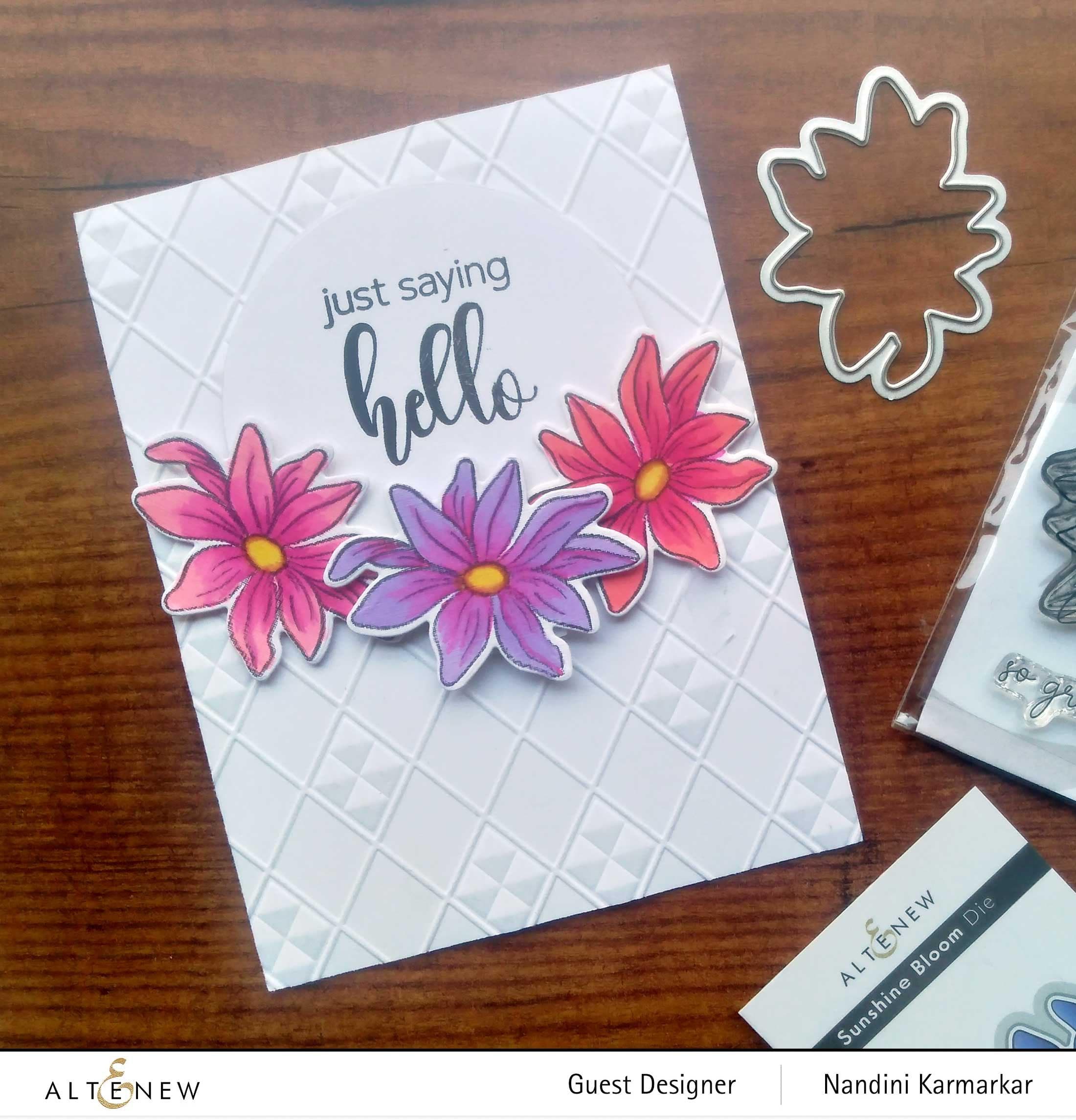 altenew-sunshine-bloom-stempelset-blume-2x3 image 6