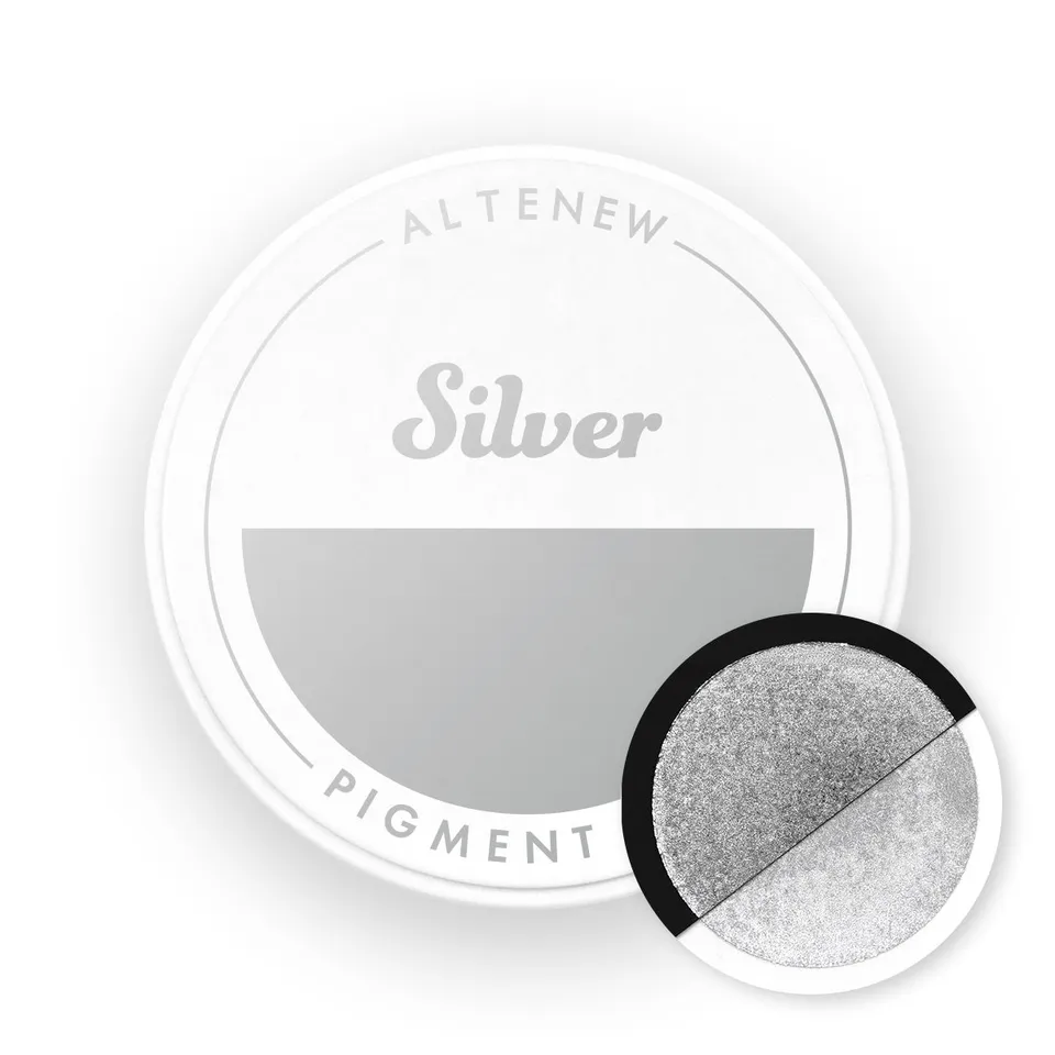 altenew-inks-silver-pigment-ink-stempelkissen-silber-metallic image 1