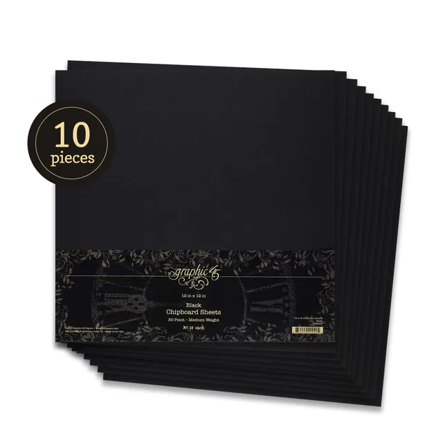 graphic-45-staples-chipboard-schwarz-12x12-10-bogen-cover image 1