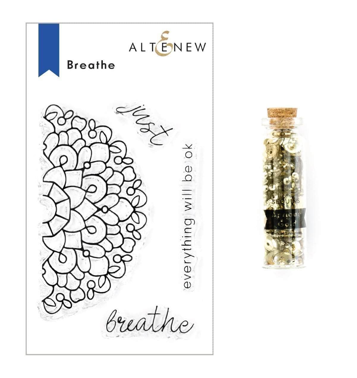 altenew-breathe-stempel-pailletten-bundle-gold image 1