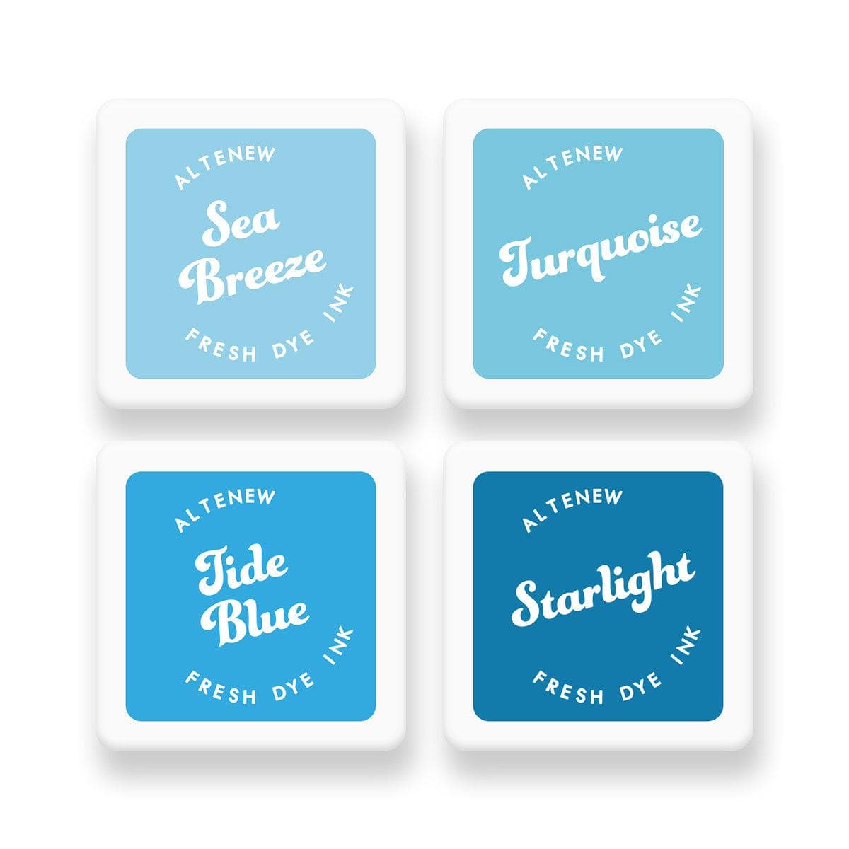 altenew-deep-blue-seas-fresh-dye-ink-mini-cube-set-4-farbig image 1