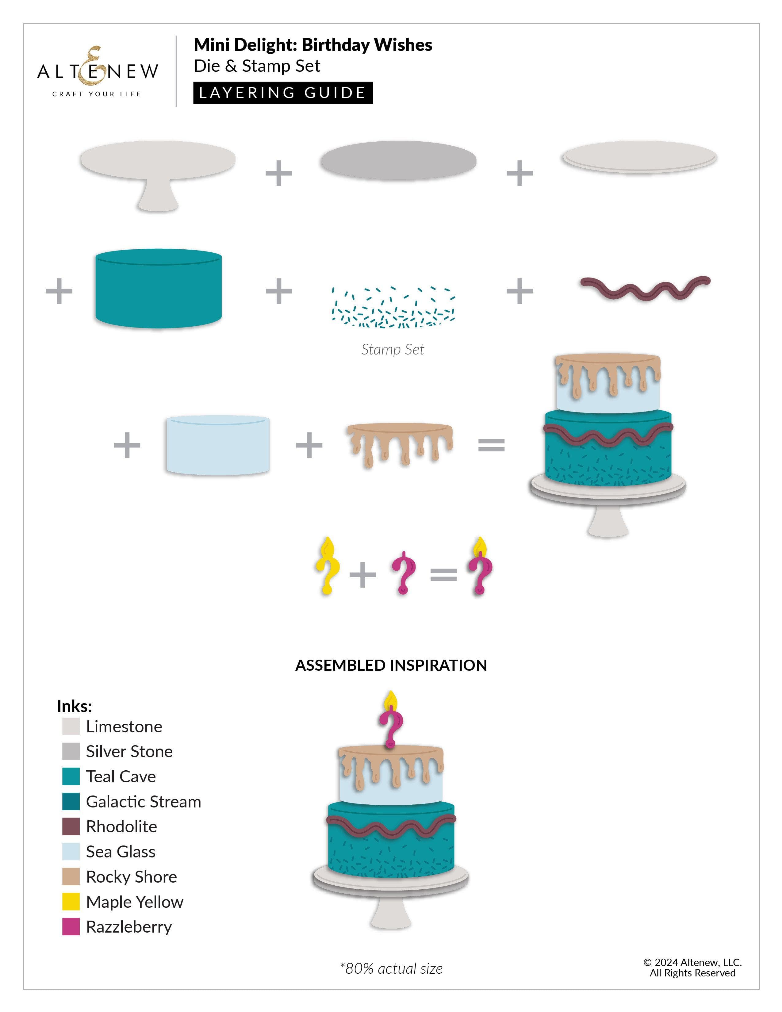 altenew-mini-delight-birthday-wishes-stempel-stanzen-set-torte image 3