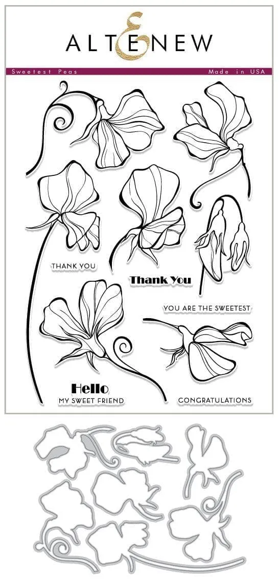 altenew-sweetest-peas-stempelset-blumen-6x8-complete-bundle image 1