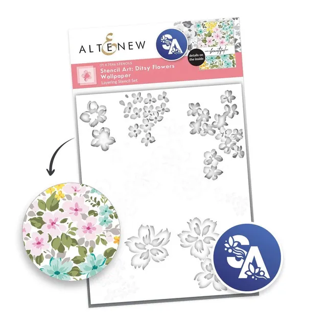 altenew-ditsy-flowers-schablonen-set-7in1-hintergrund image 1