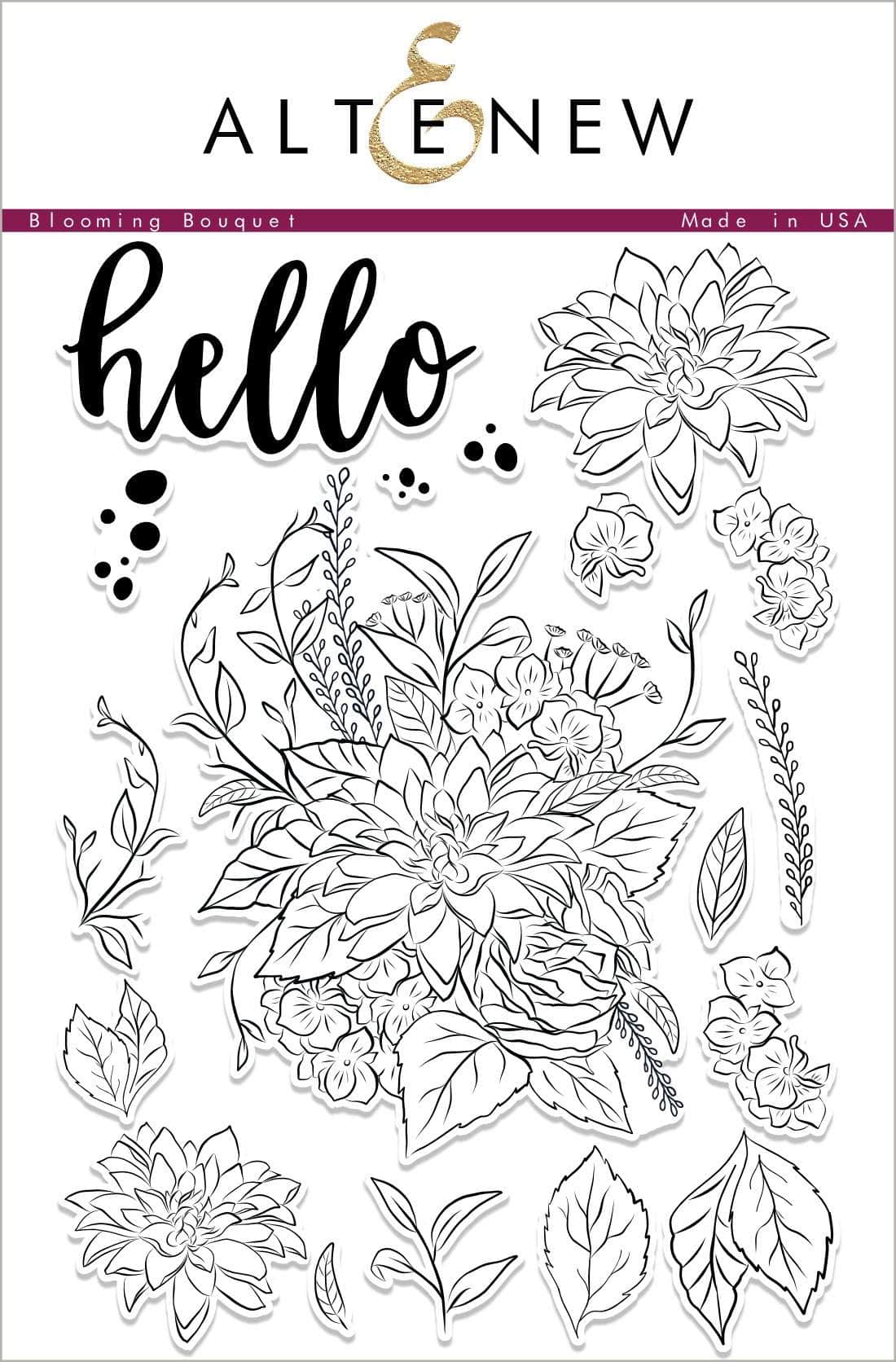 altenew-blooming-bouquet-stempelset-clear-stamps-6x8-blumenstrau image 1