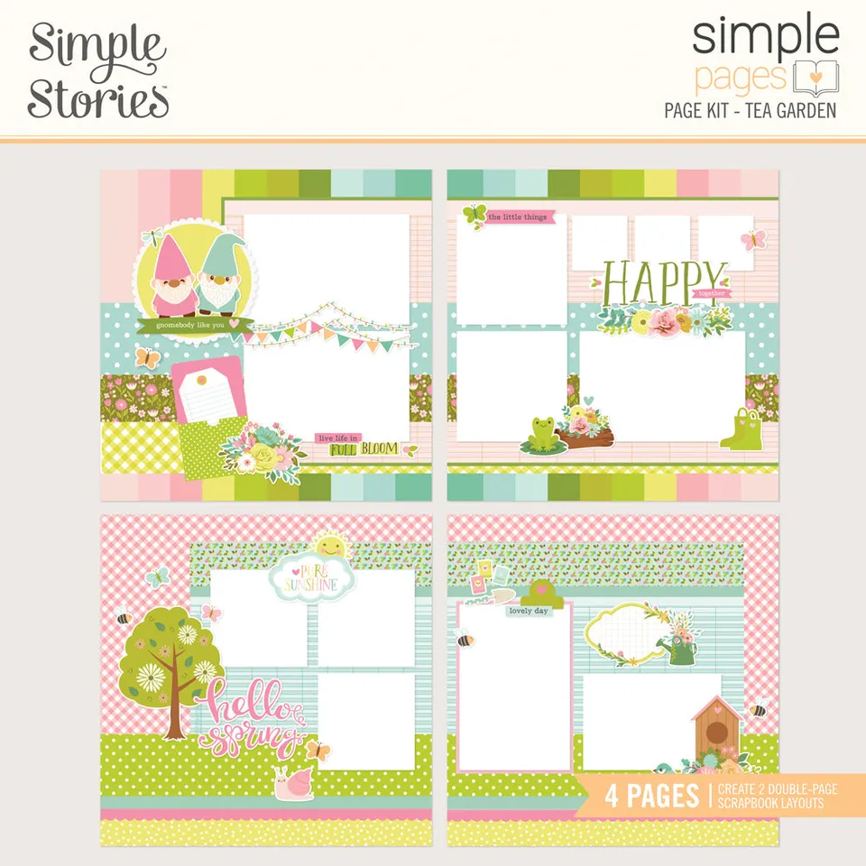 simple-stories-simple-pages-tea-garden-page-kit-12x12-garten image 1