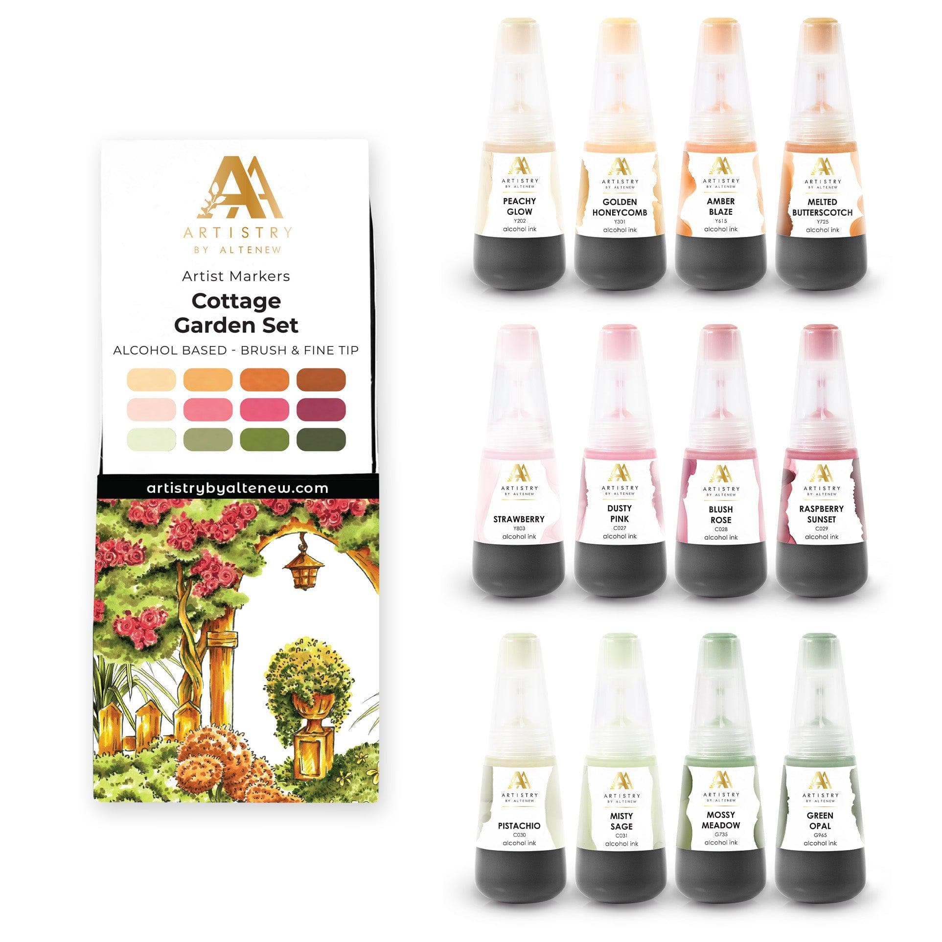 altenew-inks-cottage-garden-alkoholmarker-12er-mit-tinte image 2