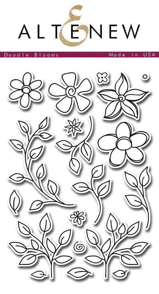 altenew-doodle-blooms-stempelset-blumen-outline image 1