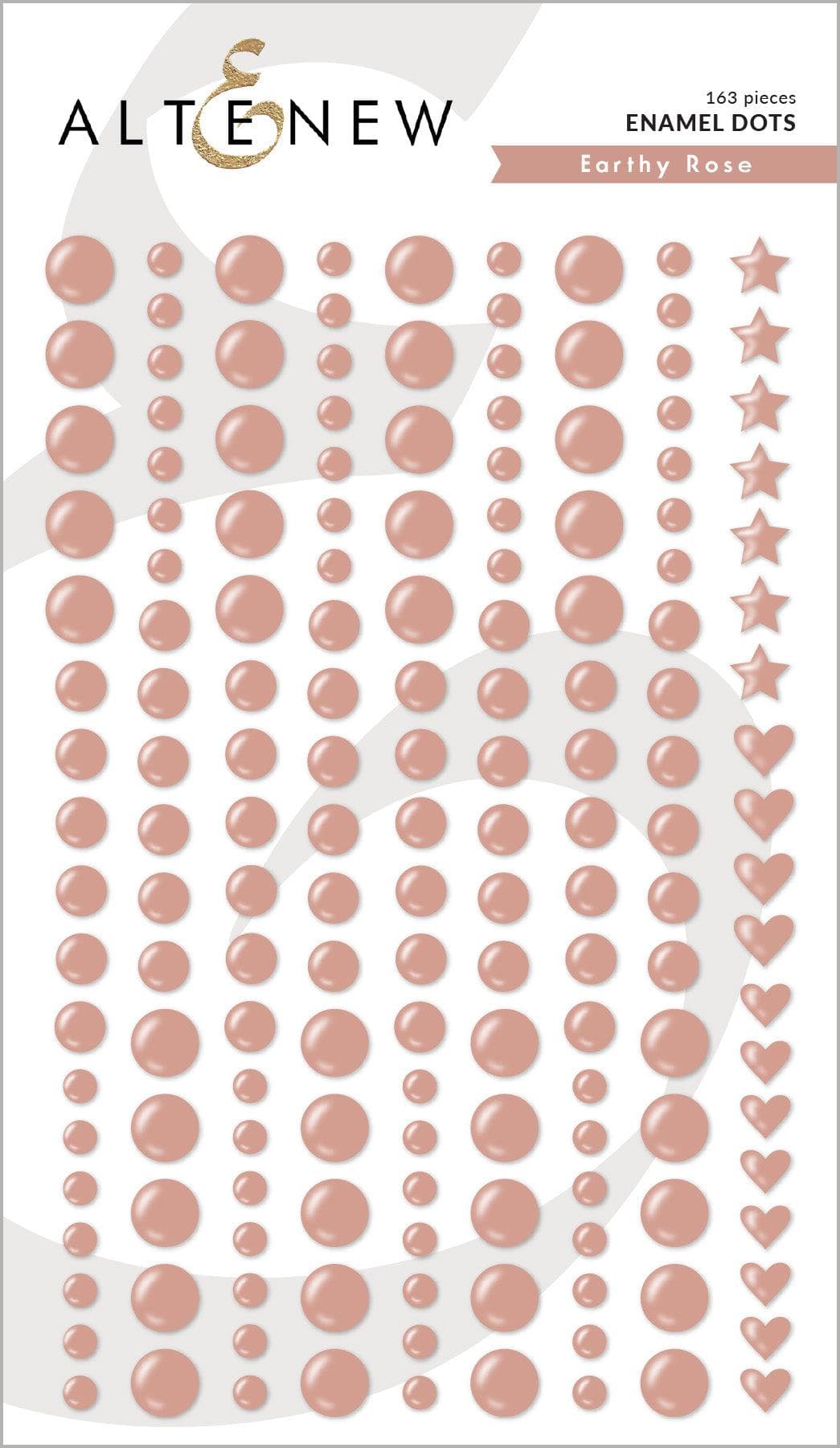 altenew-earthy-rose-enamel-dots-embellishments-163-tlg image 1