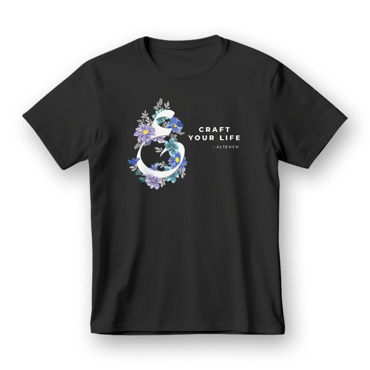 altenew-craft-your-life-t-shirt-maroon-gr-m-blumen image 1