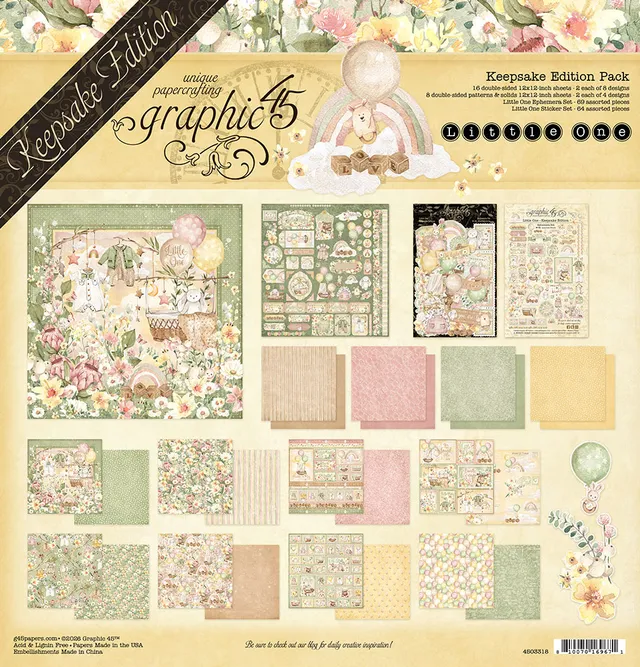 graphic-45-little-one-keepsake-edition-papier-set-baby-12x12 image 1
