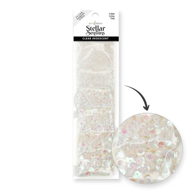 altenew-stellar-sequins-pailletten-clear-iridescent-36g image 1