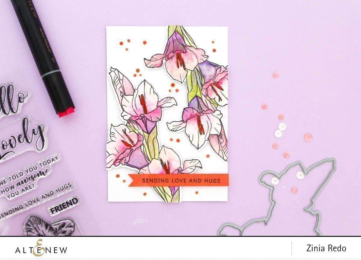 altenew-hello-gorgeous-stempel-komplett-bundle-gladiole image 2