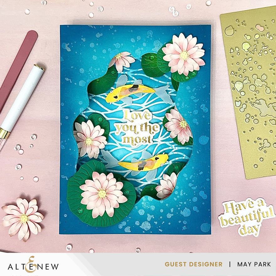 altenew-pond-lilies-layering-stanzschablonen-5tlg-floral image 4