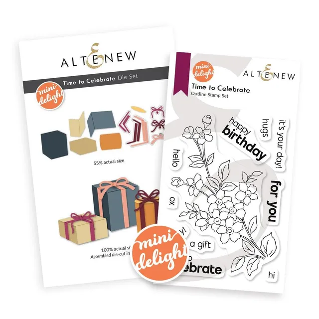 altenew-mini-delight-time-to-celebrate-stempel-stanzen-set-geburtstag image 1