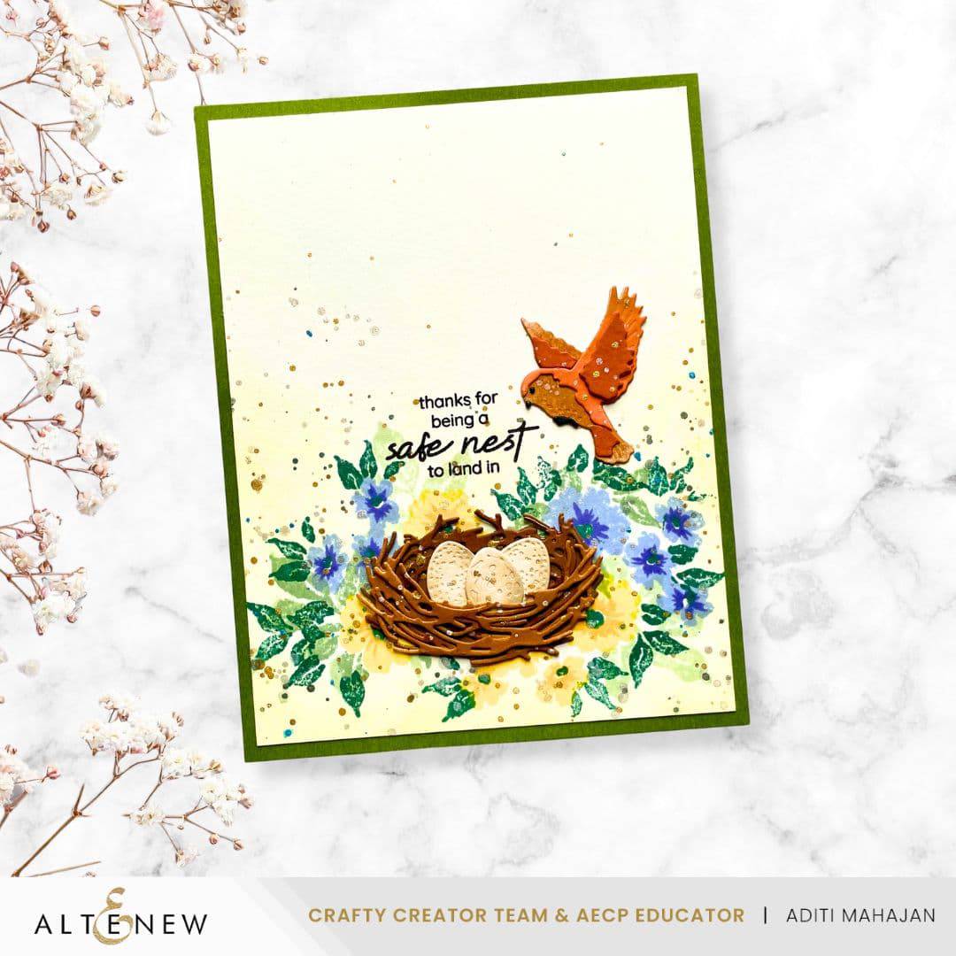 altenew-mini-delight-nestled-whimsy-stempel-stanzen-set-blumen image 6