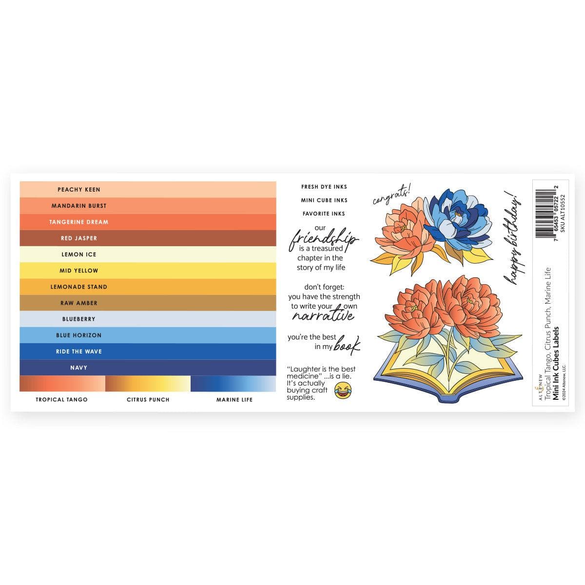altenew-mini-ink-cubes-label-set-tropical-tango-etiketten image 2