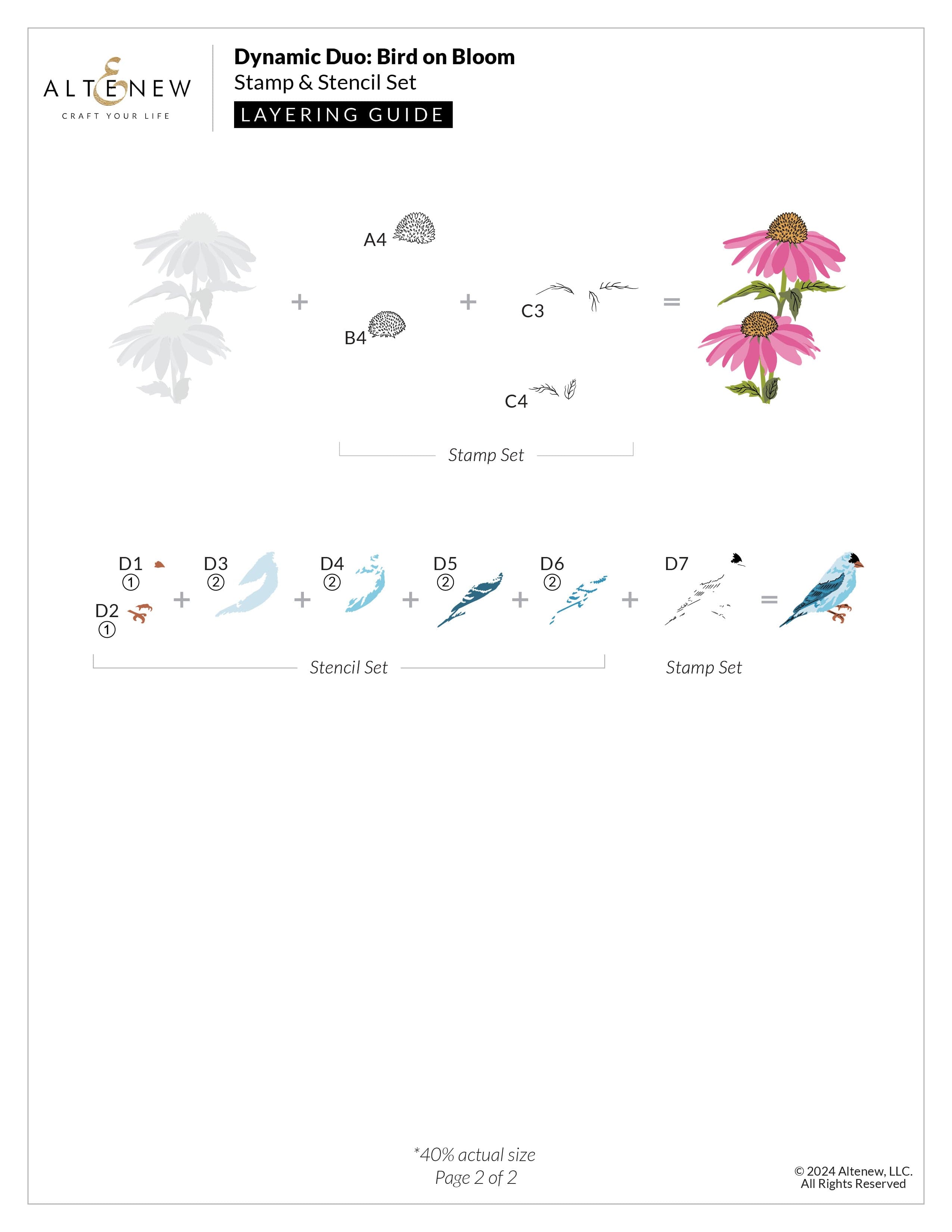 altenew-dynamic-duo-bird-on-bloom-stempel-schablonen-set image 4