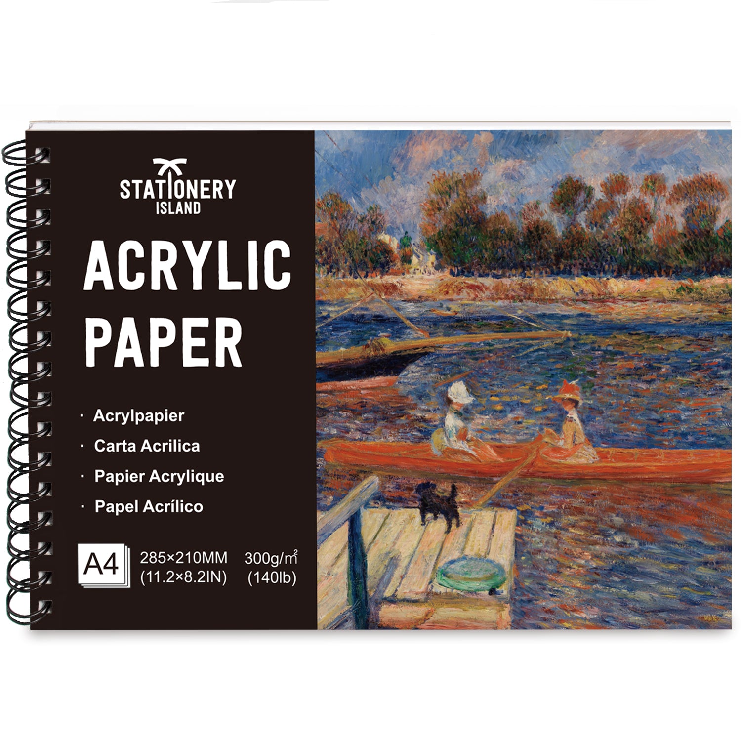 stationery-island-acryl-papier-a4-300g-20-blatt-malpapier image 1