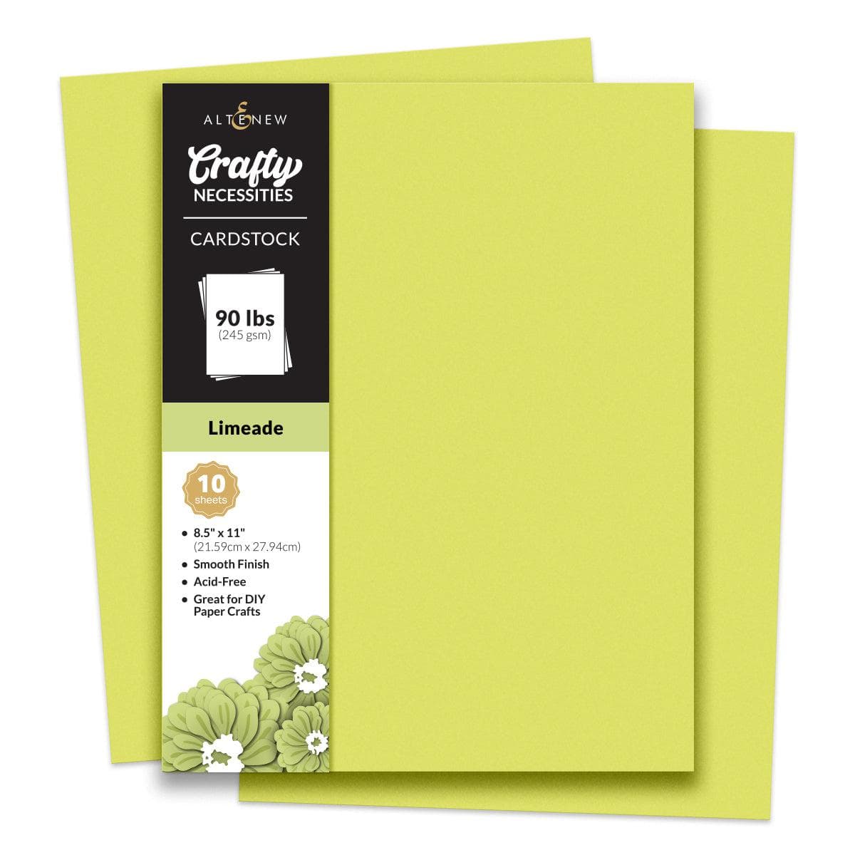altenew-crafty-necessities-cardstock-limeade-gr-n-10-blatt image 8