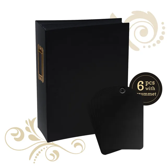 graphic-45-staples-rectangle-tag-pocket-album-schwarz image 1