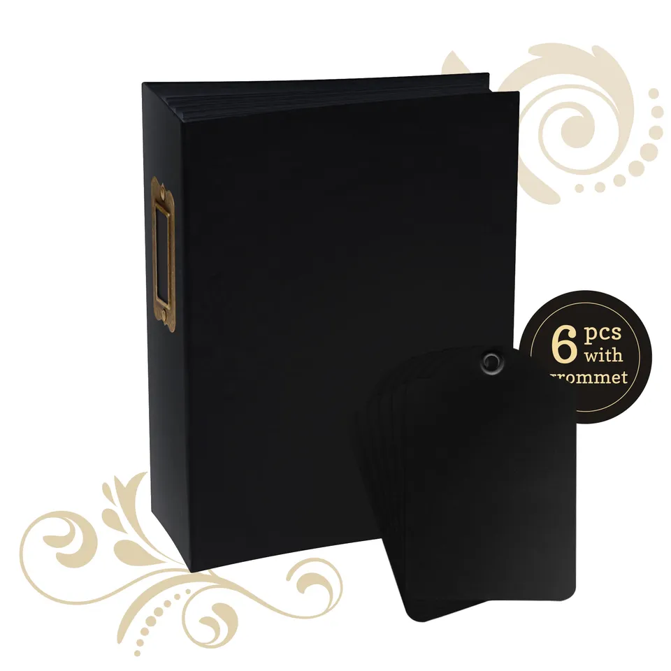 graphic-45-staples-rectangle-tag-pocket-album-schwarz image 1