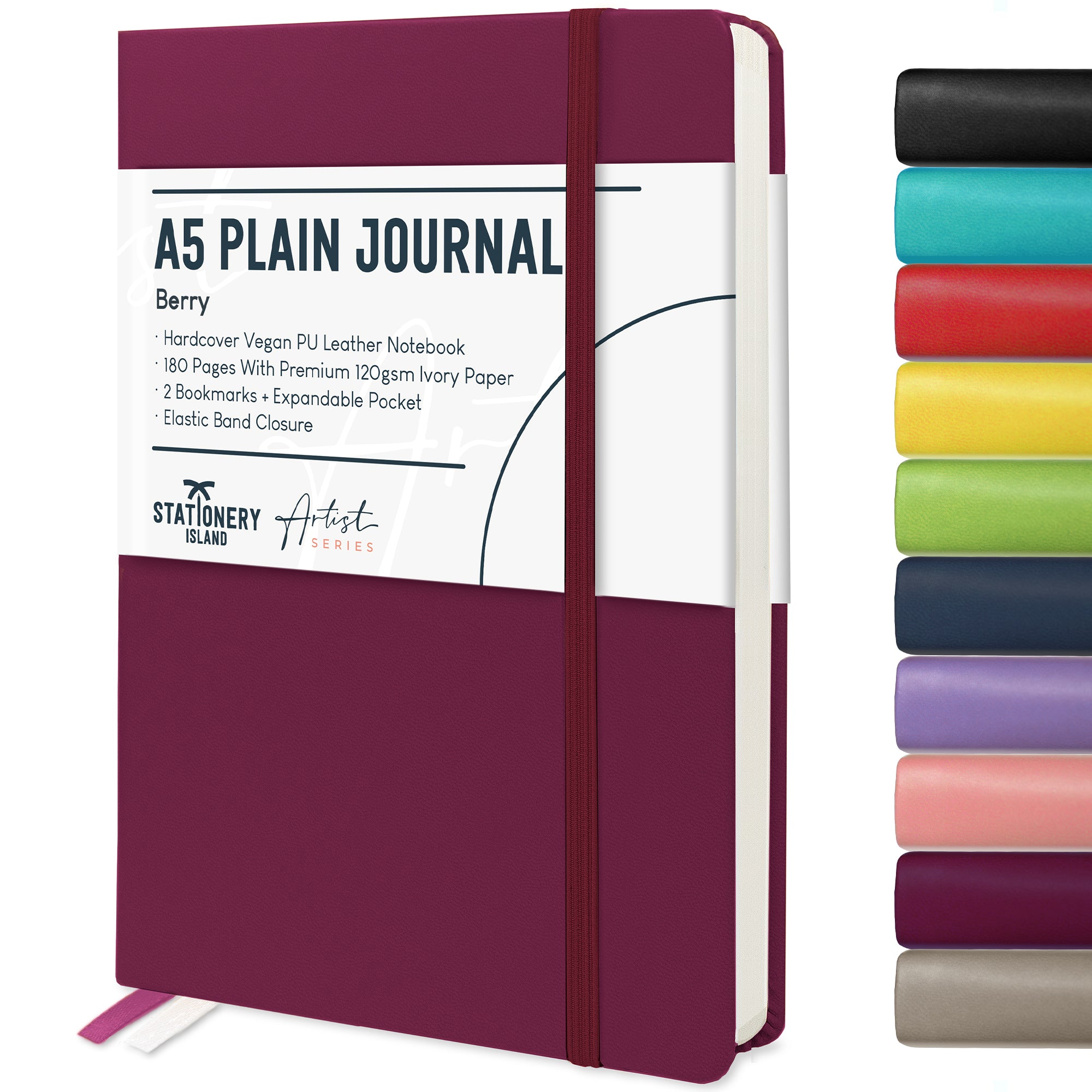 stationery-island-journals-a5-skizzenbuch-blanko-schwarz-180-s image 4